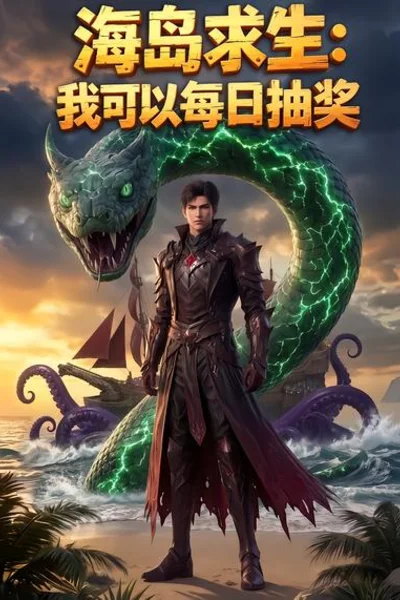海岛求生：我可以每日抽奖短剧海报（模板示意）