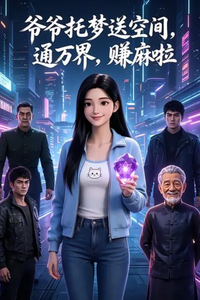 爷爷托梦送空间，通万界，赚麻啦短剧海报（模板示意）